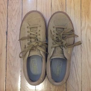 Puma Shoes - PUMA camel platform sneakers Puma Shoes - PUMA camel platform sneakers
